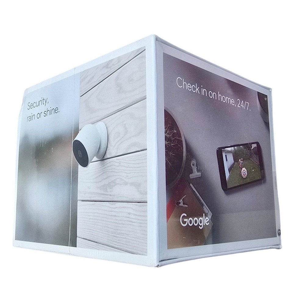Google Nest Cam Outdoor or Indoor Battery Smart Security Camera White G3AL9